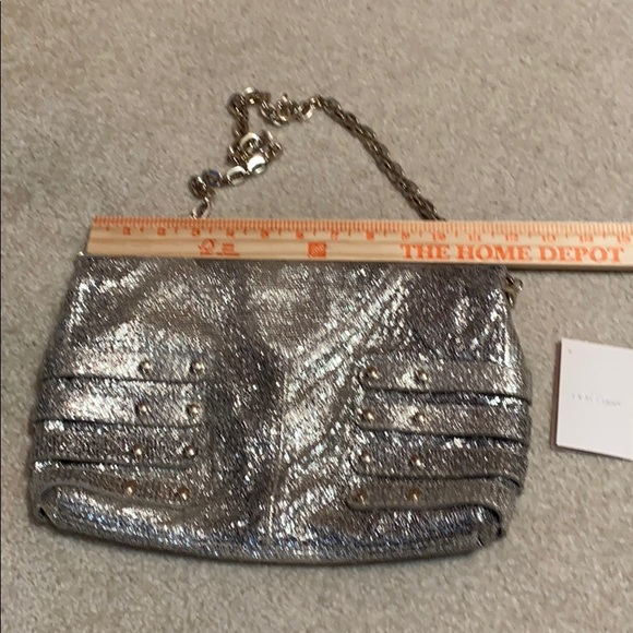Like New Rare JIMMY CHOO silver purse. - Picture 7 of 11
